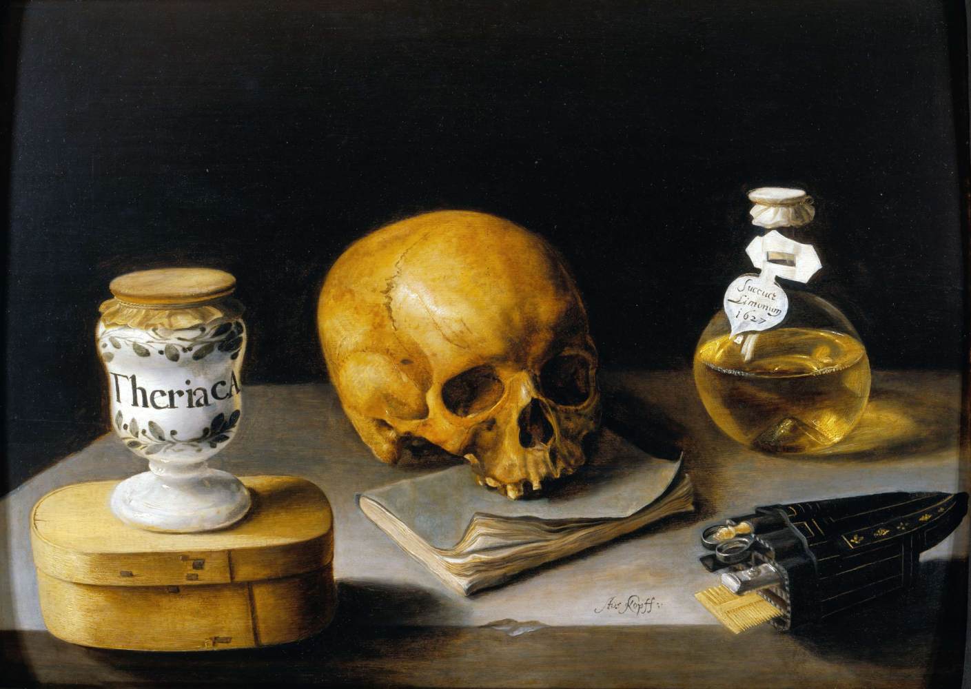 Vanitas med en triaca Jurón