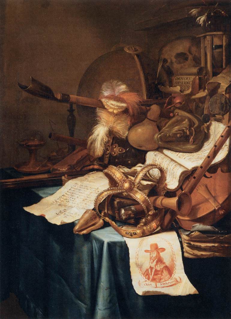 Vanitas with a Royal Crown