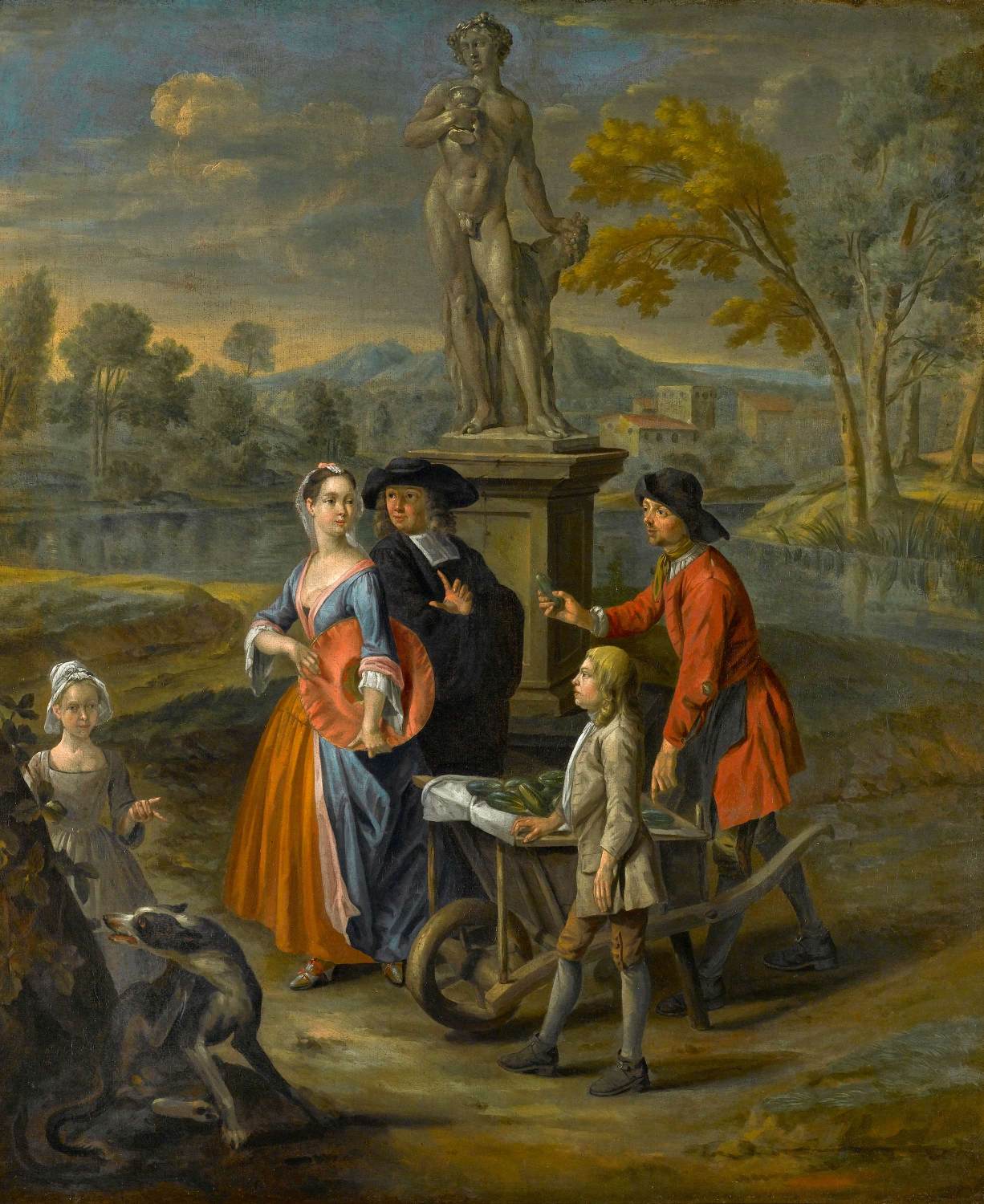 A Vegetable Seller and his Son