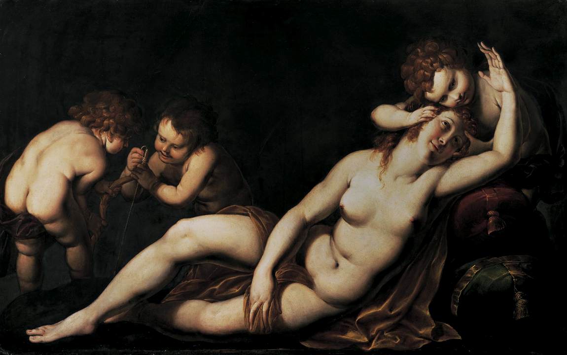 Vénus et cupides
