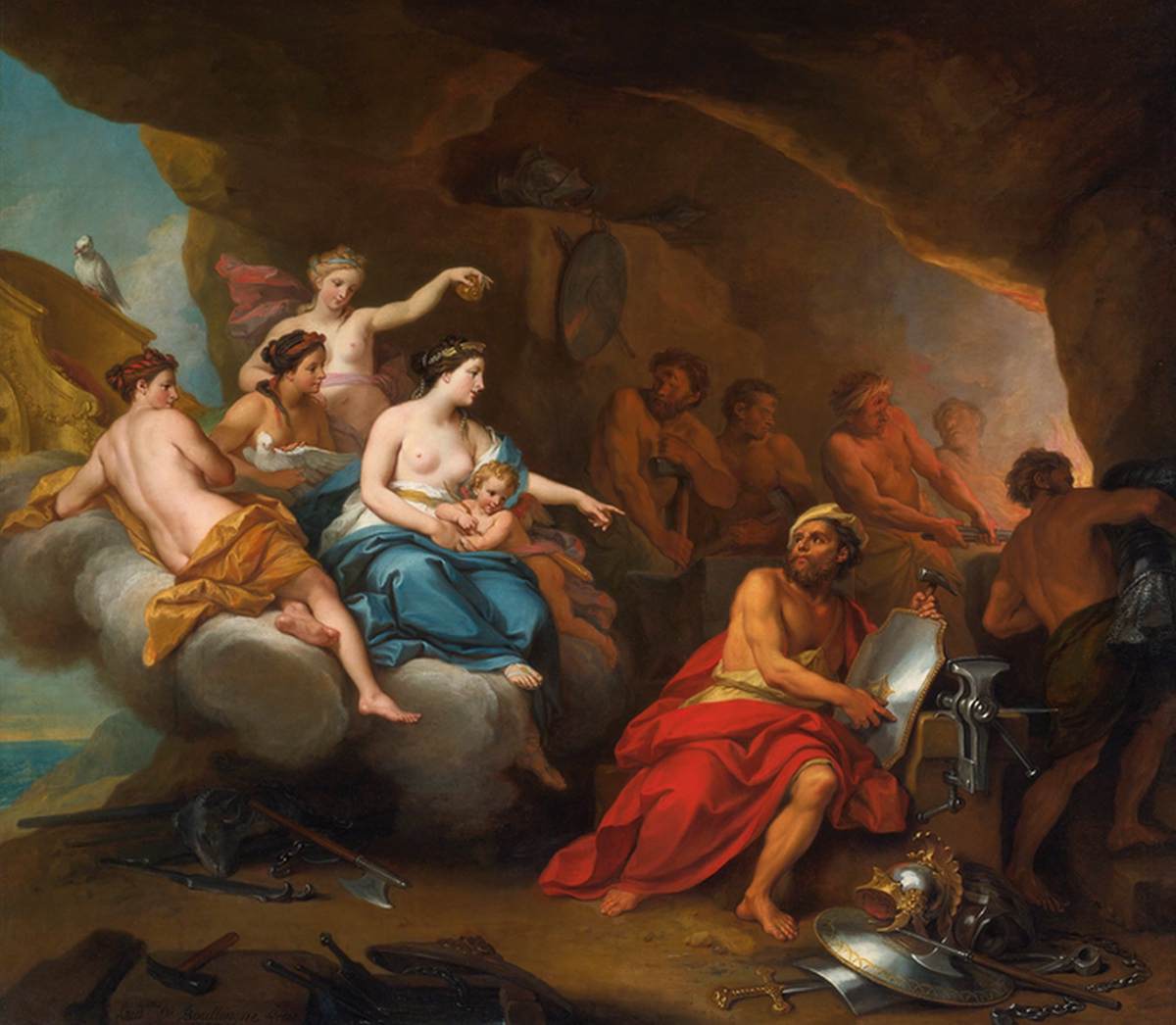 Vénus dans la forge de Vulcano