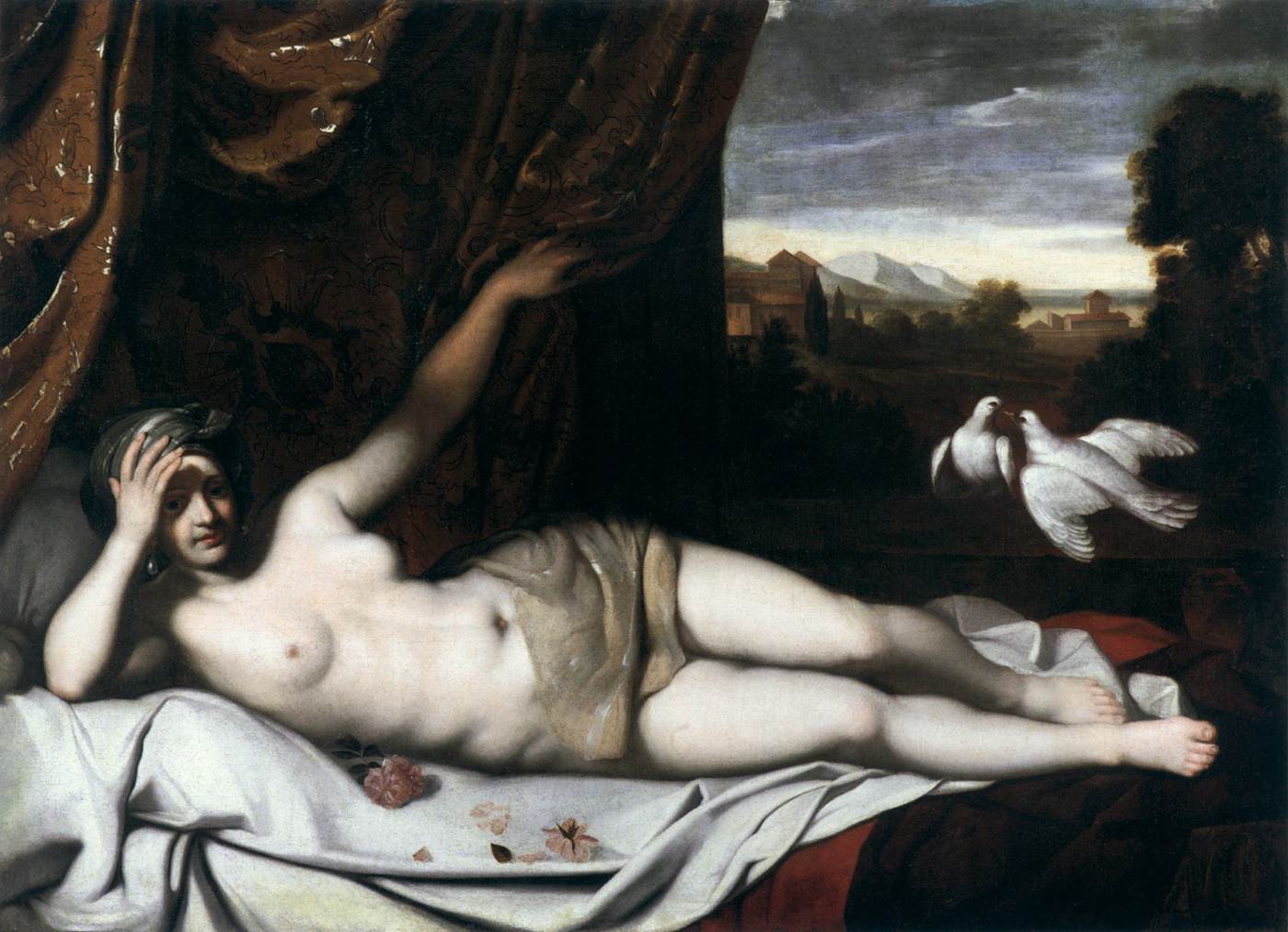 Vénus avec des pigeons