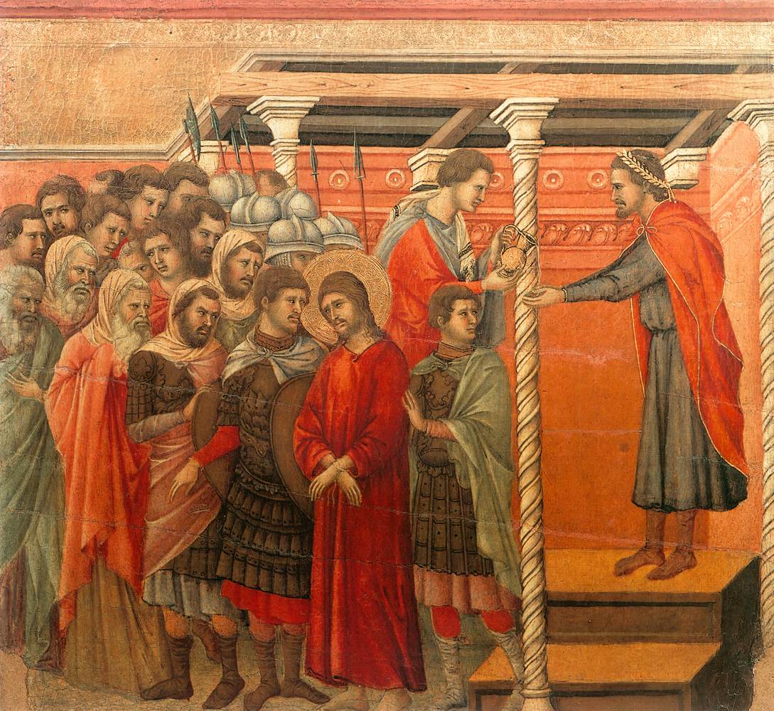 Pilatus wassen zijn handen wassen (scène 18)