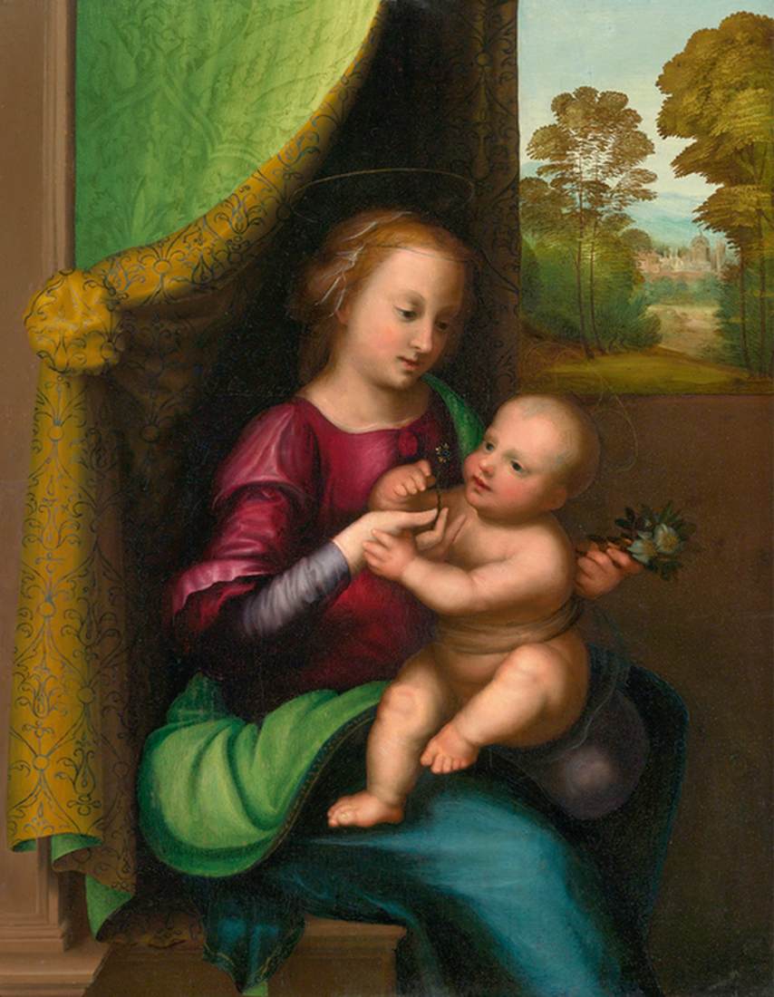 Peinture par numéros - La Vierge et l'Enfant – Figured'Art
