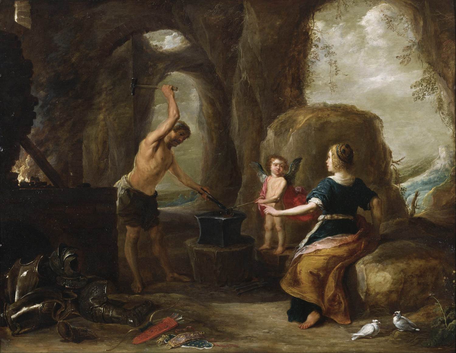 Vênus Visitando a Forja de Vulcano