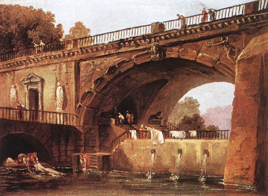 Washerwomen Under a Bridge