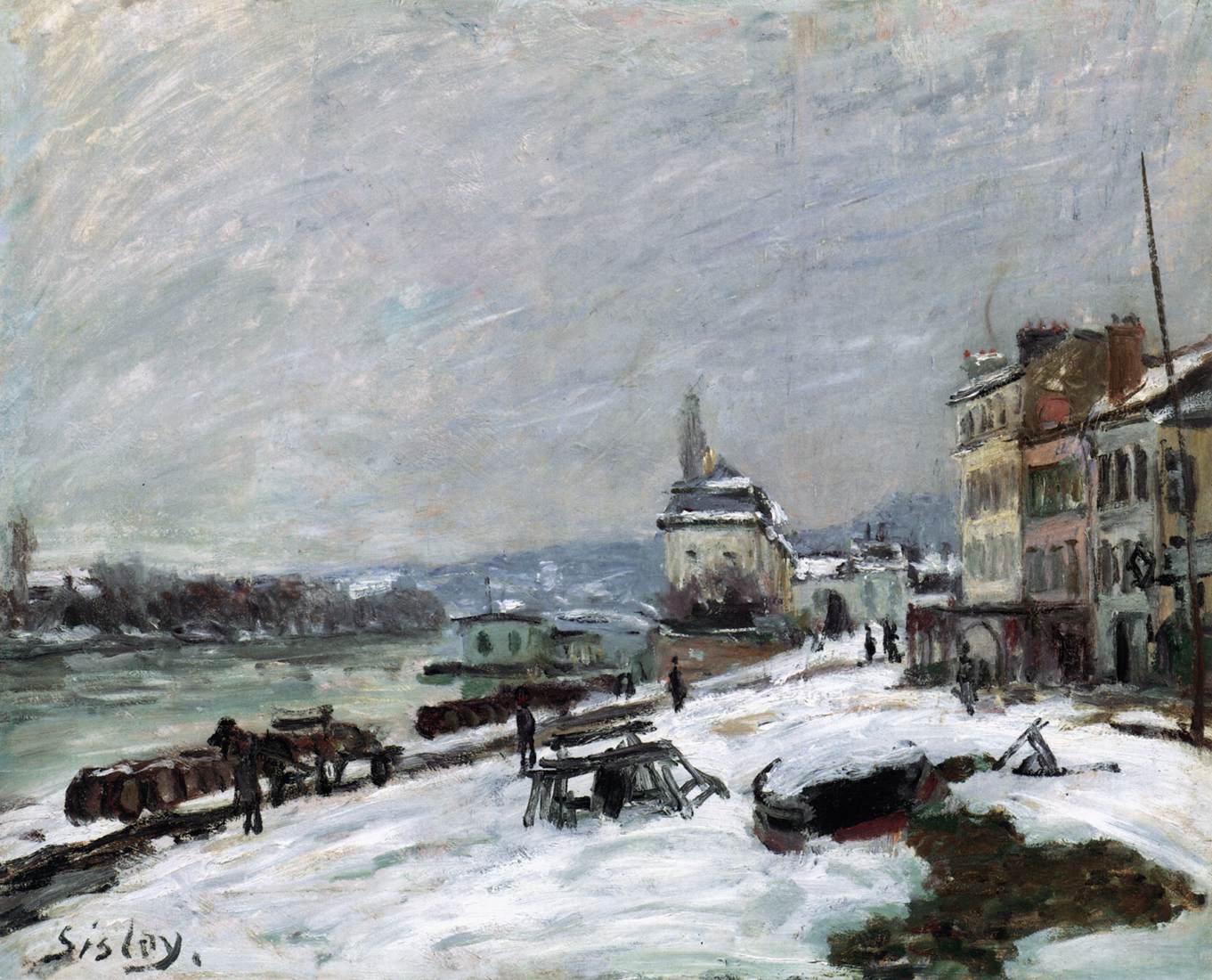 Hiver à Marly-le-Roi, effet de neige