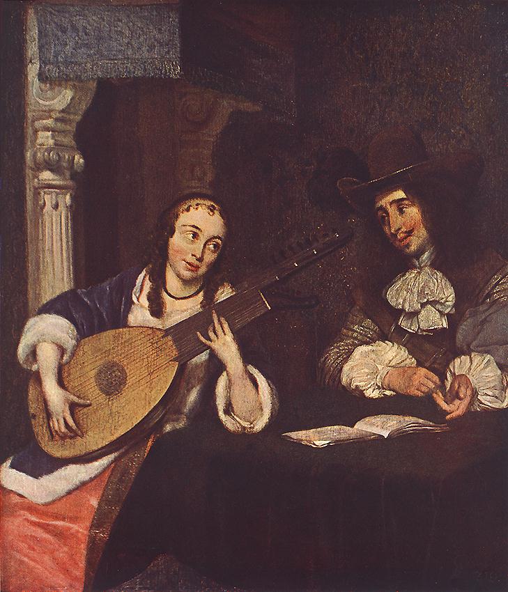 Mujer Tocando El Laúd