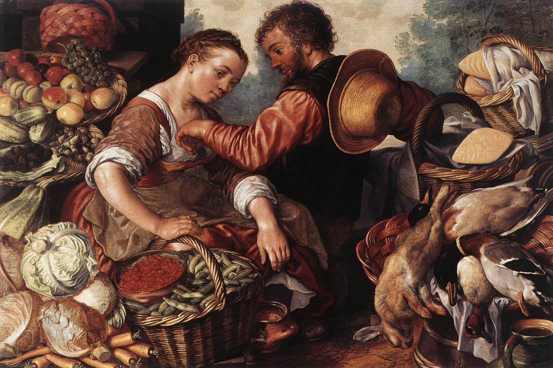 Femme vendant des légumes