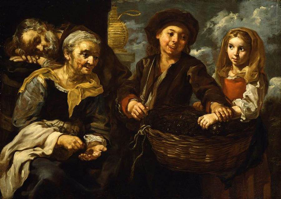 Joven Vendiendo Verduras