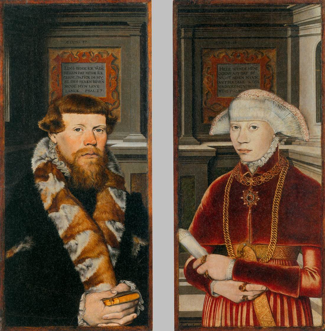 Christ Blessing, circondato da una famiglia di donatori (ali)