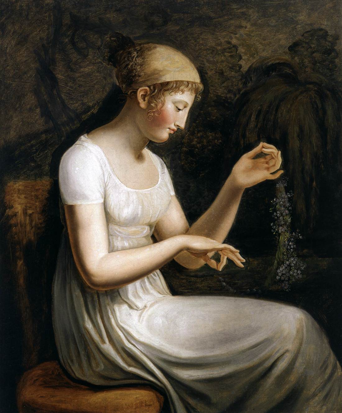Mädchen mit Blumen