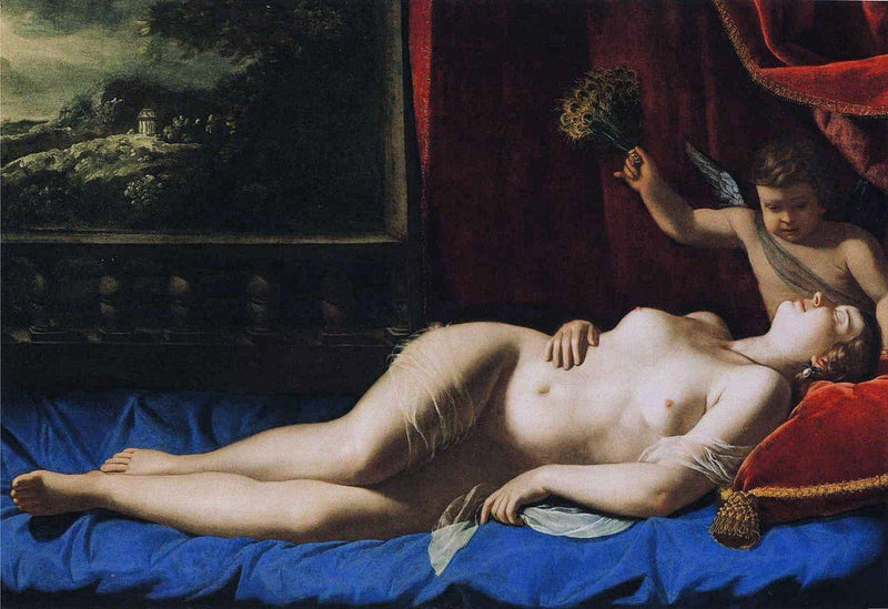 Venus y Cupido (Artemisia Gentileschi) - KUADROS