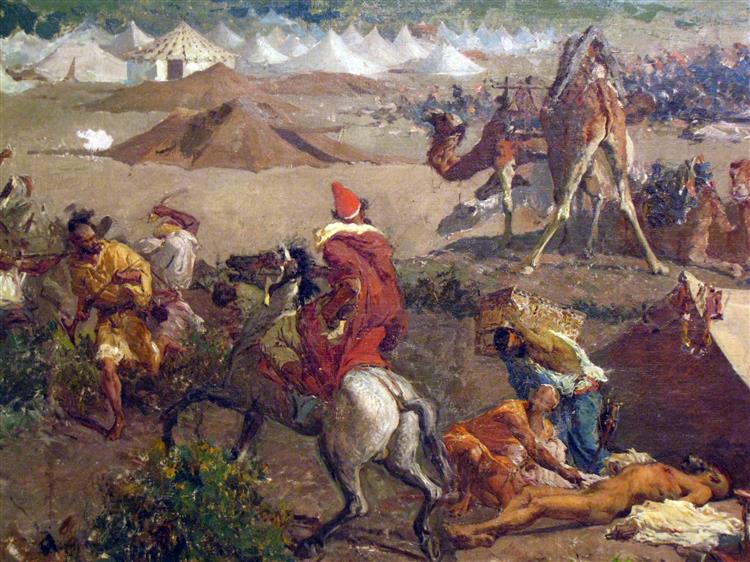 The Battle of Tetuán (Detail) - 1862