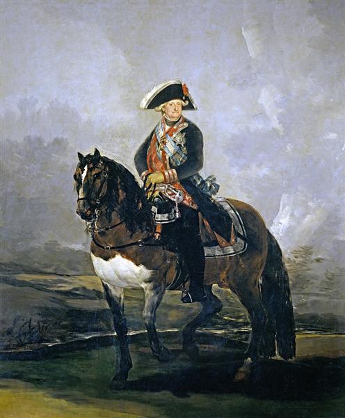 Carlos IV à cheval