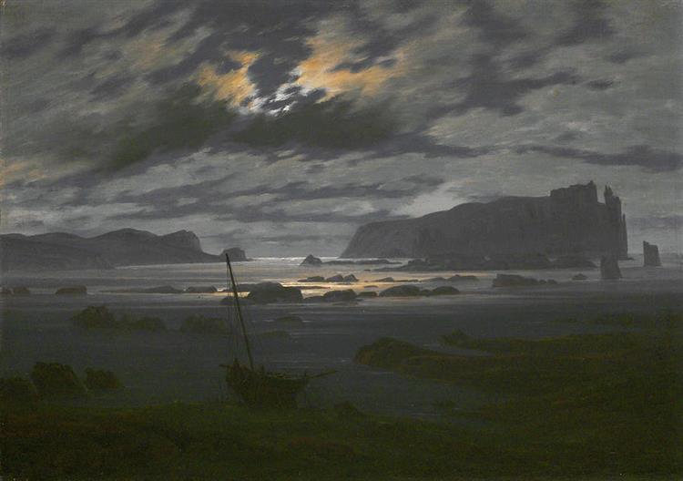 Il Mare del Nord alla luce della luna - 1824