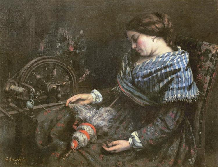 La Bordadora Dormida - 1853