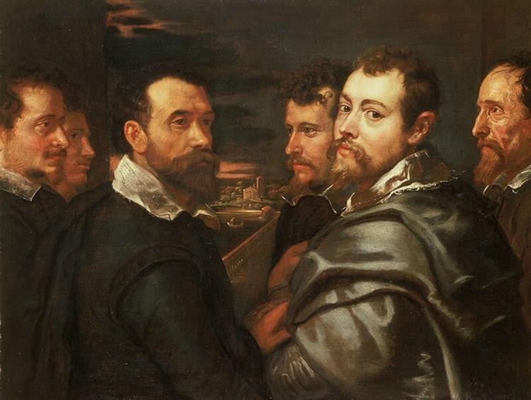 Autorretrato En Un Círculo De Amigos De Mantua - 1602