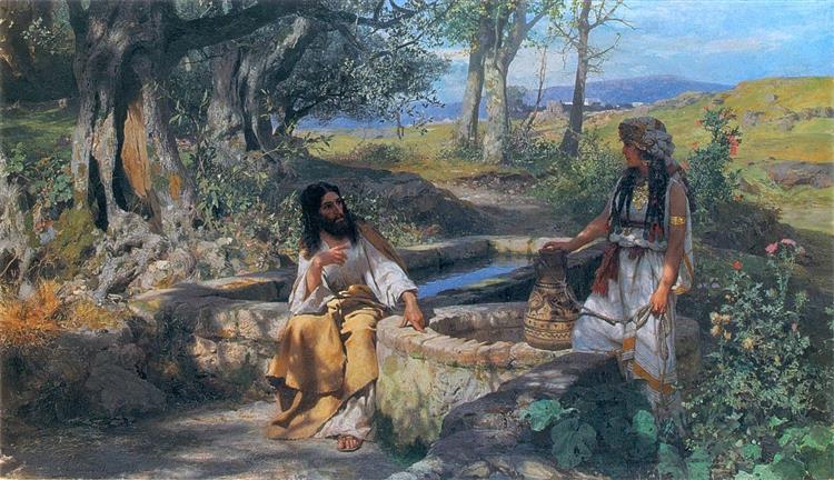 Christ and the Samaritan woman - 1890