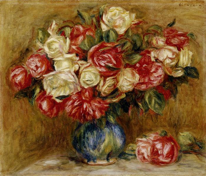 Rosas em um vaso - 1900