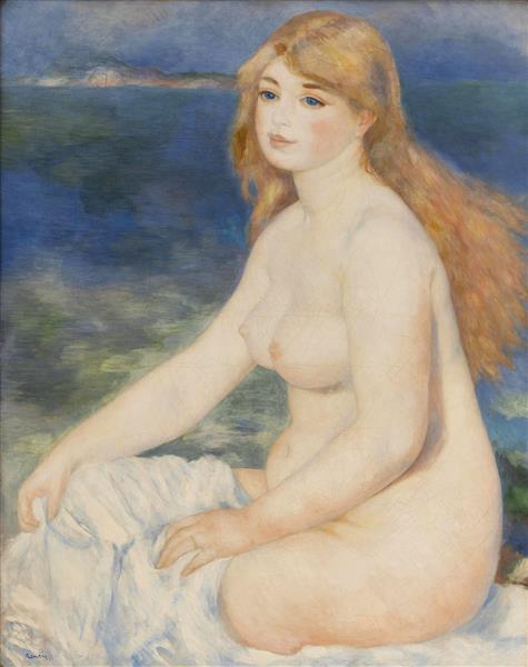 Blond badedrakt (blond bad II) - 1882