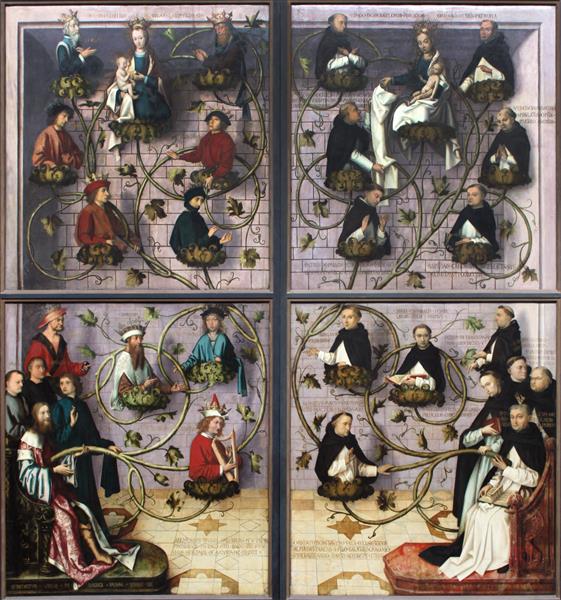 Outer wings of Frankfurt Dominican altarpiece - 1501