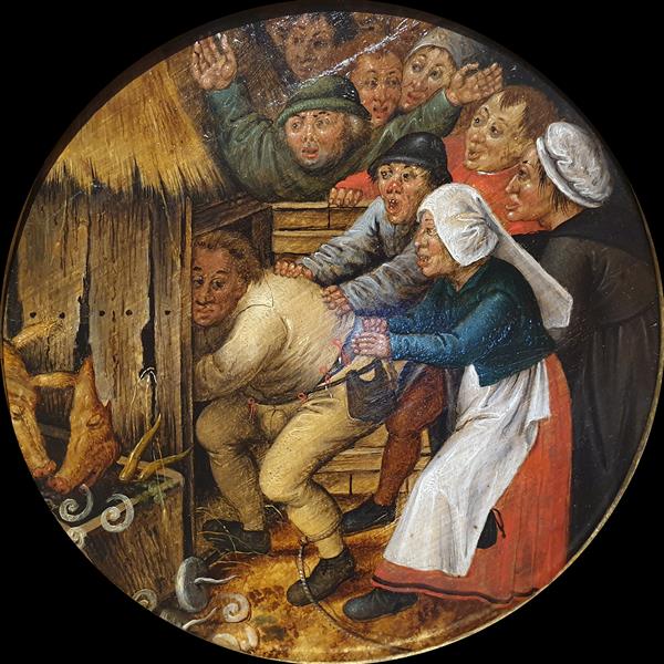 Der Betrunkene wurde zum Pigsty - 1616 gedrängt -