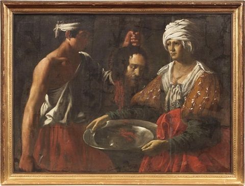 Il carnefice consegna la testa del battista a Salome