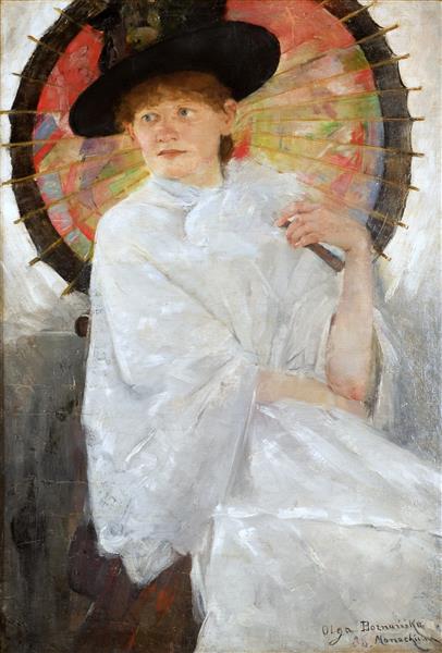 Girl with Umbrella - 1886