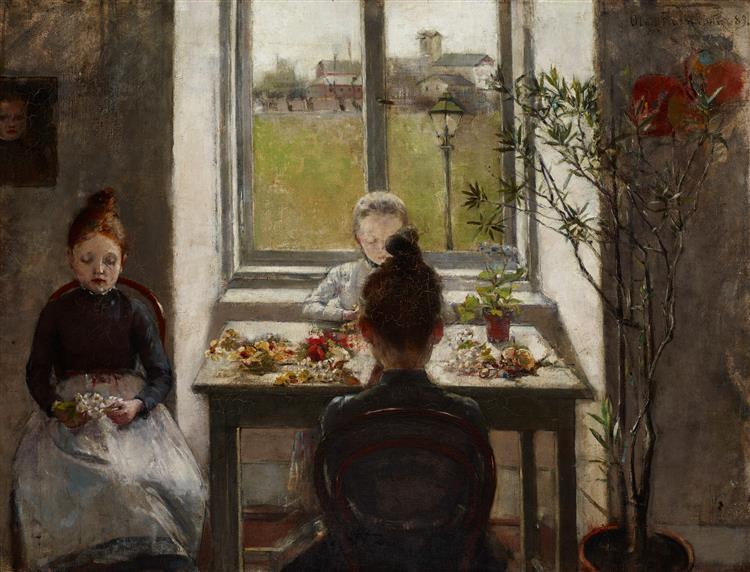 Meninas de flores - 1889