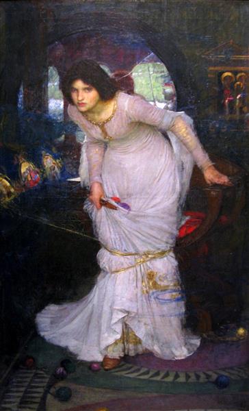 Shalotts Dame, die Lancelot ansieht - 1894