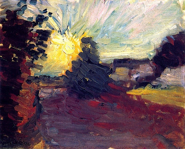 Solnedgang i Corsica 1898