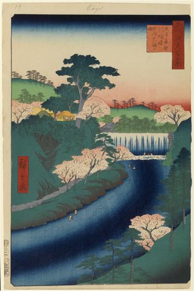 19. Presa Nel Fiume Otonashi A Ōji, Conosciuta Come La Grande Cascata, 1857 