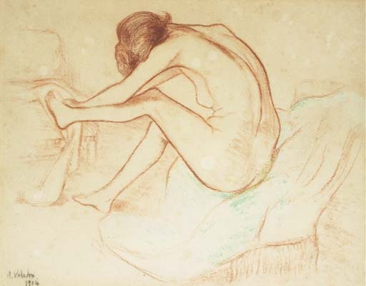 Sitting nude - 1904