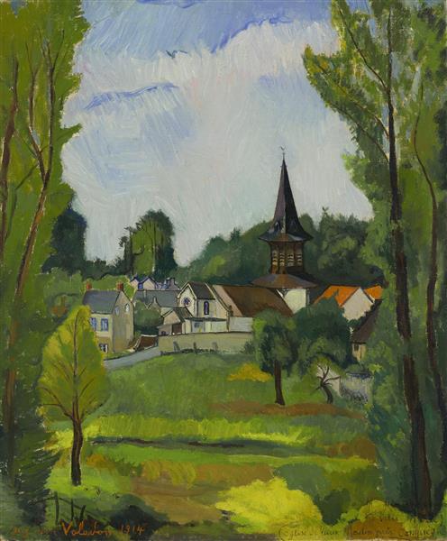 Ancient Molino Church near Compiègne (Oise) - 1914