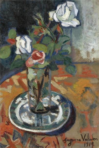 Rosas En Un Jarrón - 1914