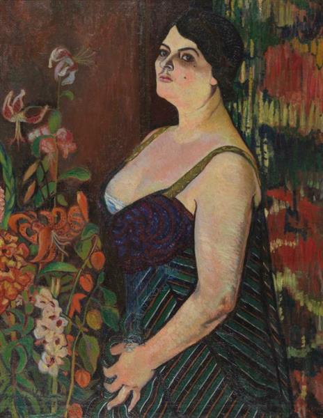 Porträt von Mauricia Coquiot - 1915