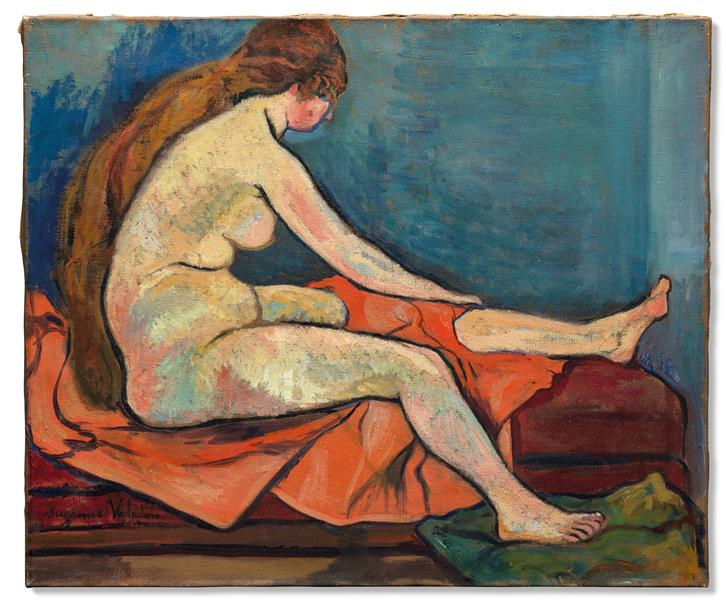 Nude Sitting Profile - 1917