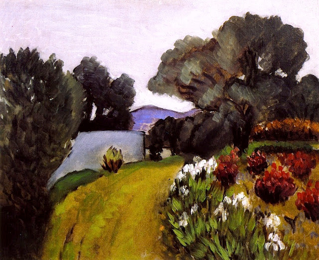 En el campo de Niza, Jardín de lirios, 1919