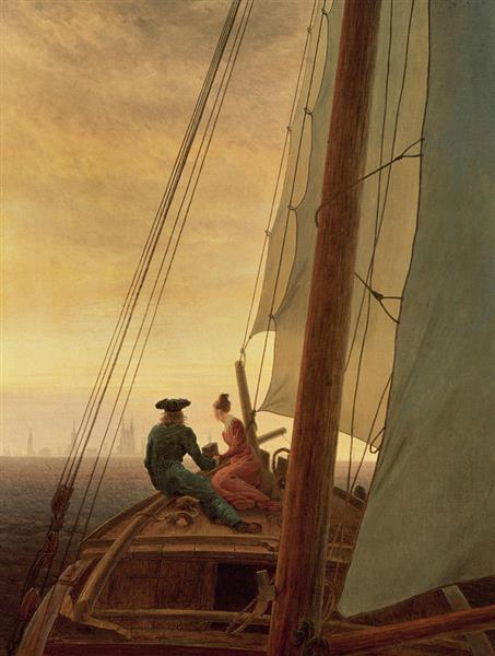 A bordo di una barca a vela - 1820