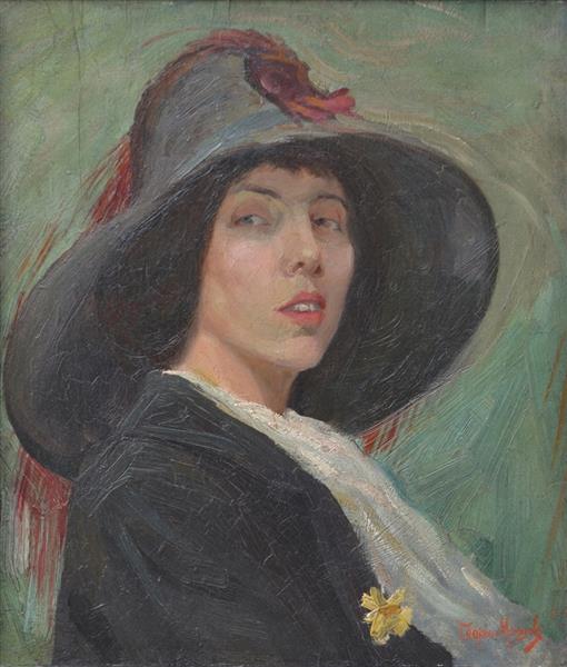 Retrato De Anna Masheva - 1917