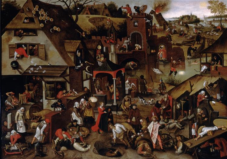 Hollandske ordsprog (ifølge Peter Brueghel El Viejo)