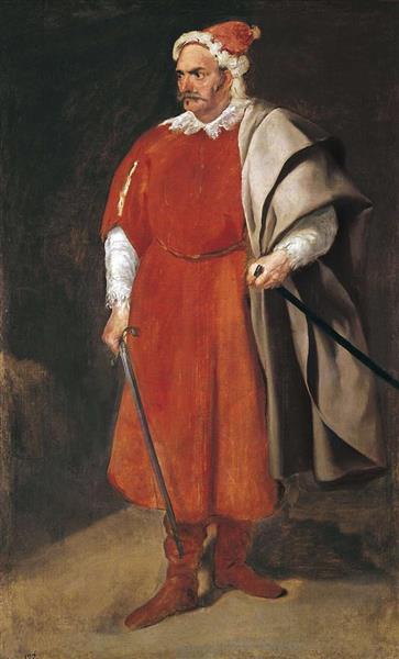 Portrait du bouffon 'Barbarossa' - Cristóbal De Castaneda - 1640