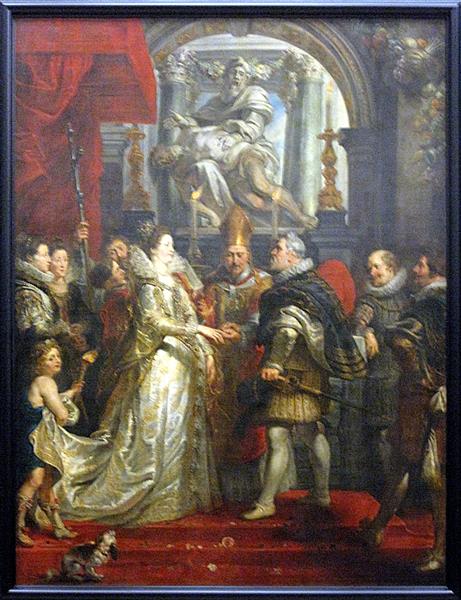 5. O casamento pelo poder de María de Médicis com o rei Henrique IV - 1625