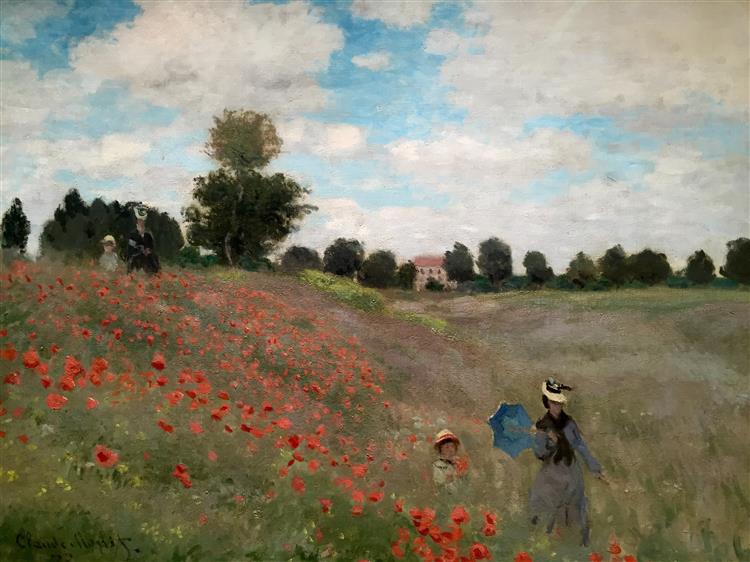 Wild Poppies - Near Argenteuil - 1873