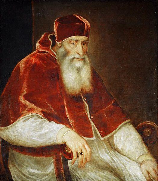 Porträt von Papst Paul III - 1548