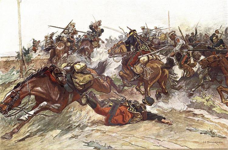 The battle of Wafangow - 1904