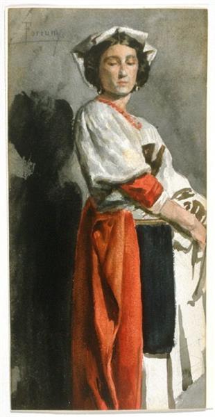 Italian woman (in Ciociaro suit) - 1858