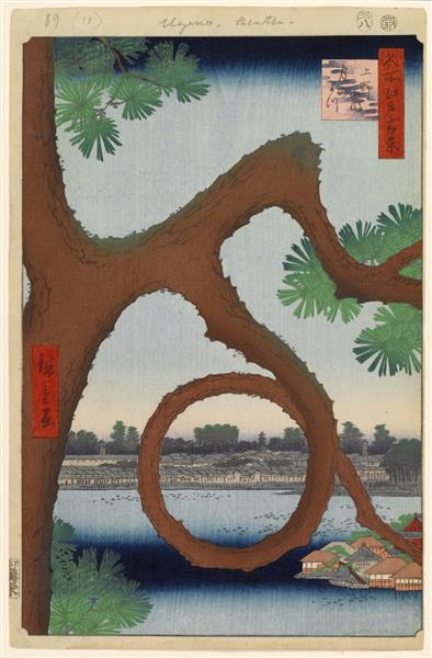 89. Lunar Pine in Ueno - 1857 