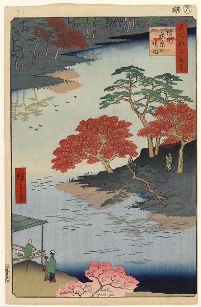 91. In the Akiba Sanctuary of Ukeji - 1857 